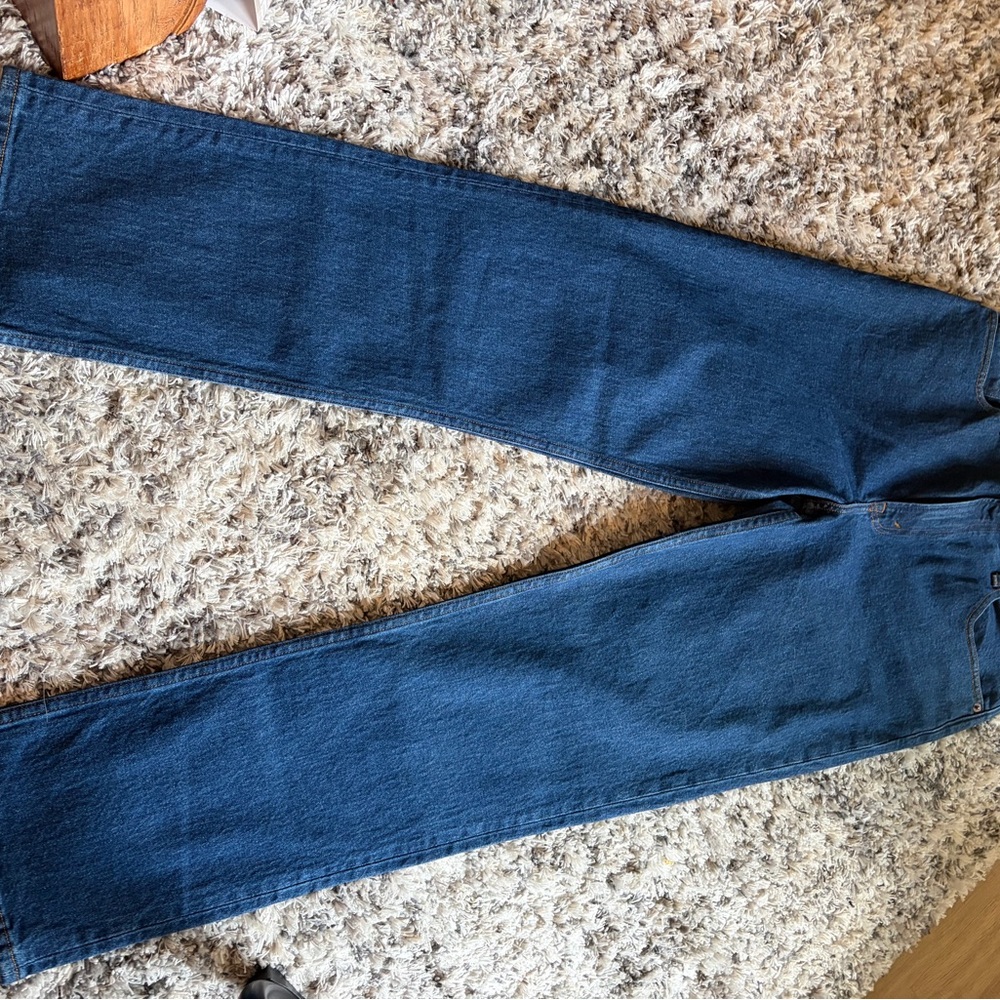 Abercrombie & Fitch Dark Blue High-Rise Jeans